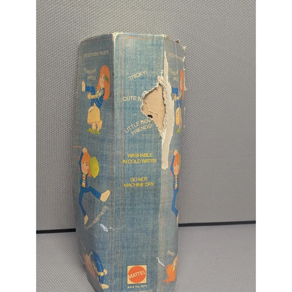 Vintage 1973 Mattel Blue Jeaners Jimmy Jeaner Doll Toy No 7810 Original Box